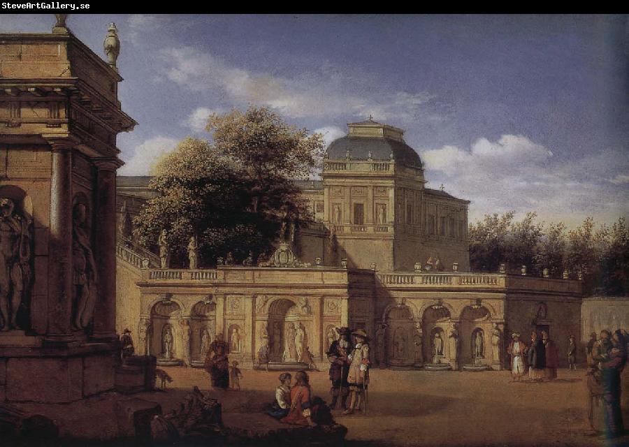 Jan van der Heyden Baroque palace courtyard